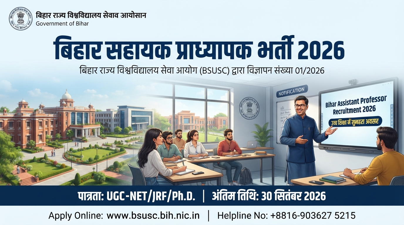 Bihar Assistant Professor Recruitment 2026