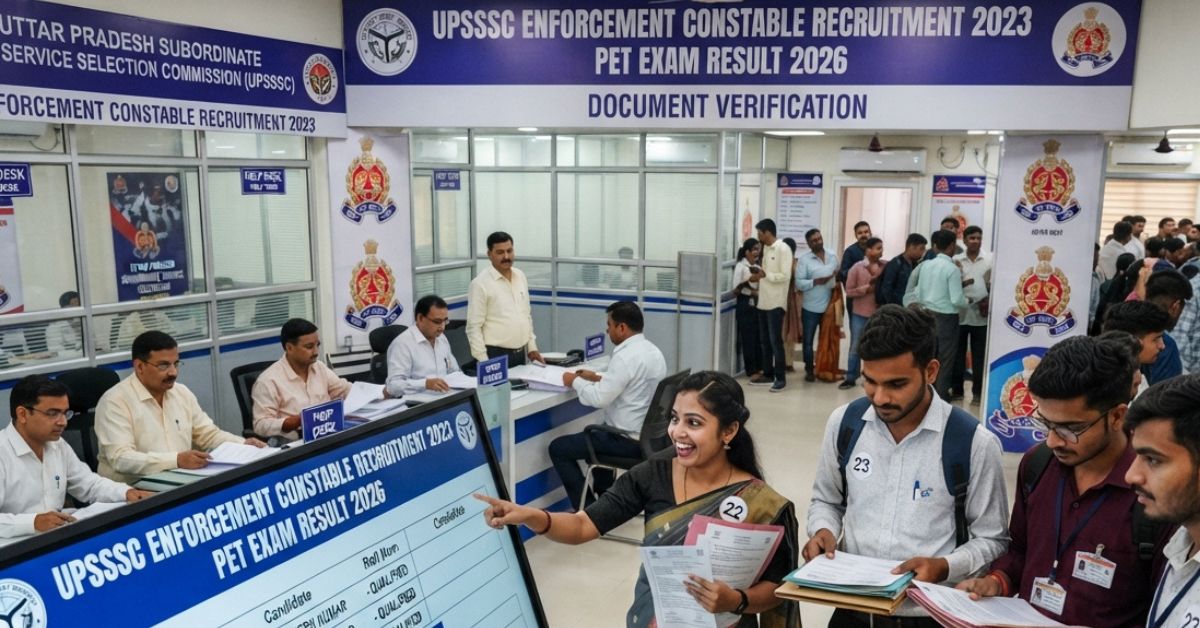 UPSSSC Enforcement Constable Recruitment 2023 PET Exam Result