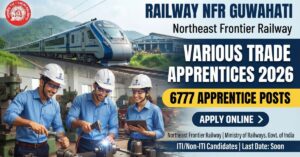 Railway NFR Guwahati Various Trade Apprentices 2026