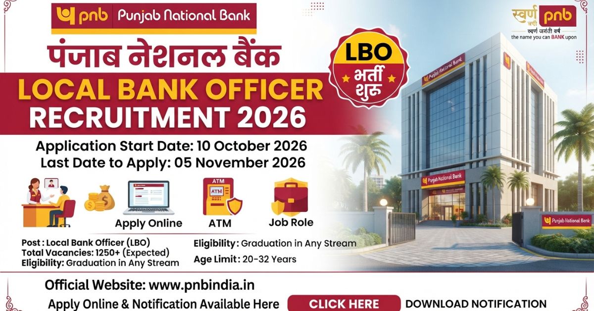 Punjab National Bank Local Bank Officer Recruitment 2026