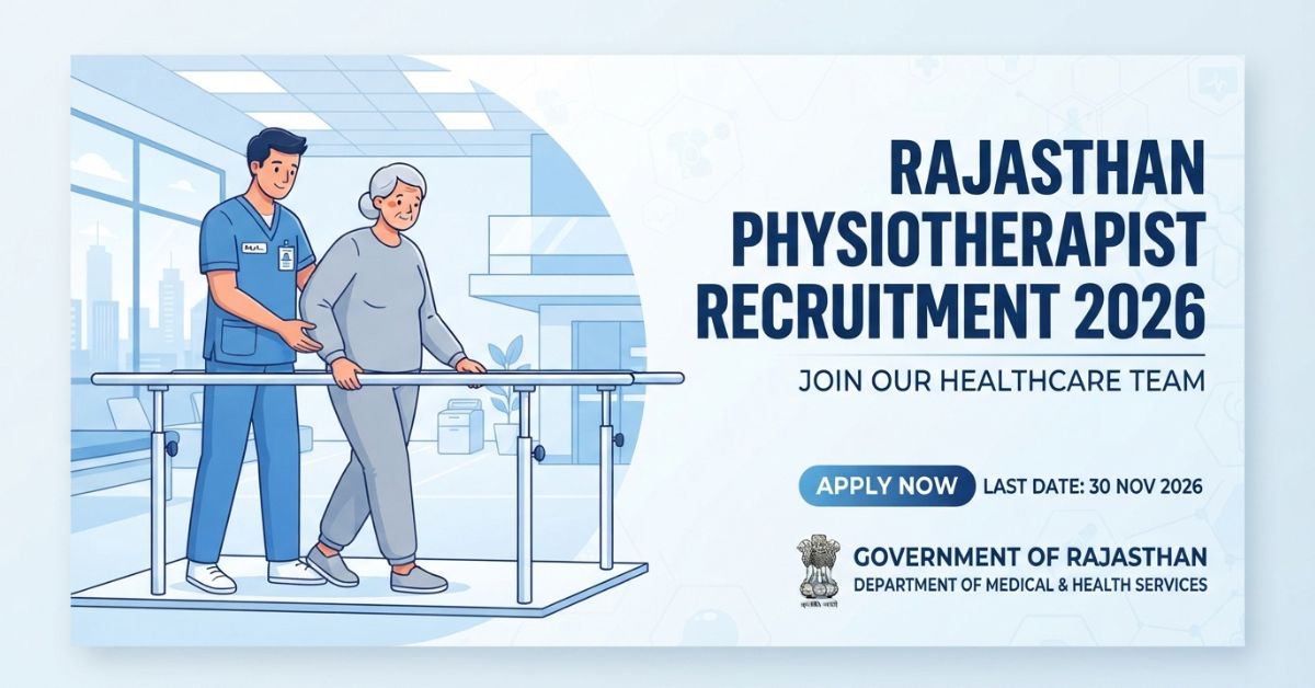 Rajasthan Physiotherapist Recruitment 2026