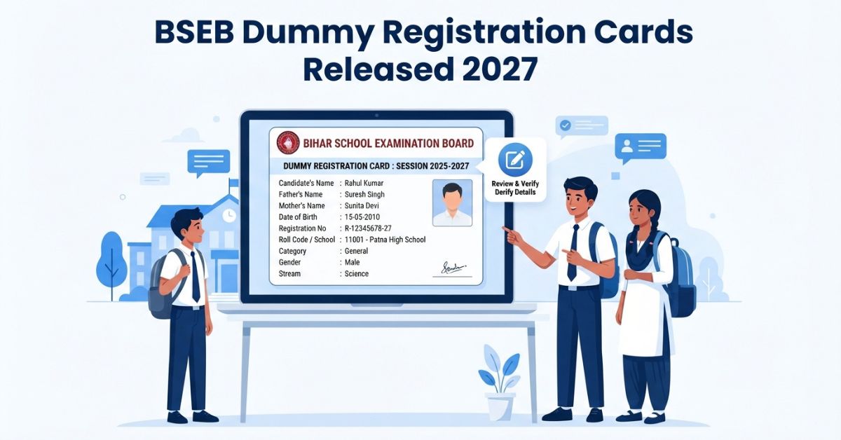 BSEB Dummy Registration Cards Released 2027