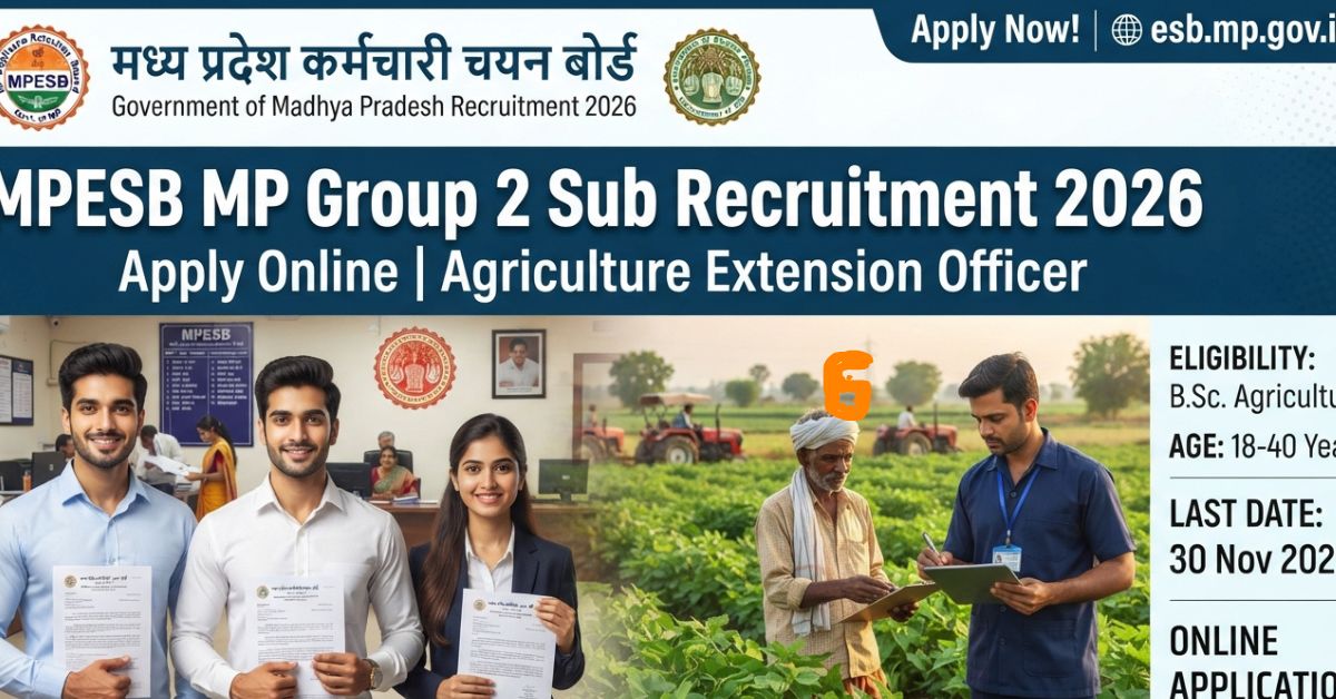 MPESB MP Group 2 Sub Recruitment 2026
