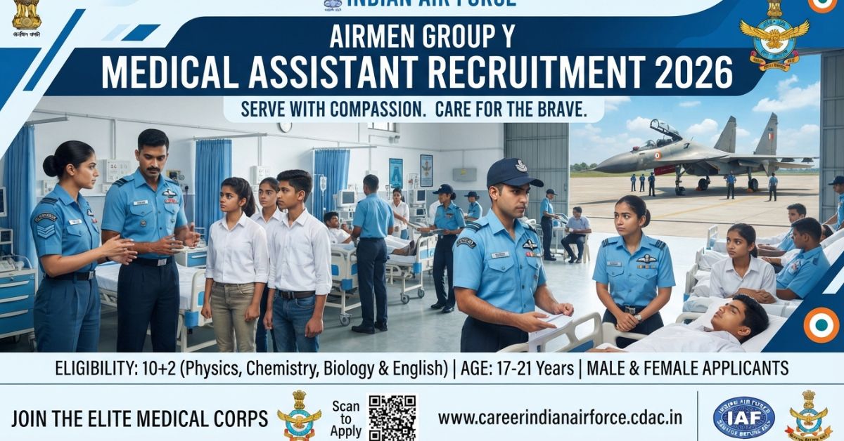 Indian Air Force Airmen Group Y Medical Assistant Recruitment