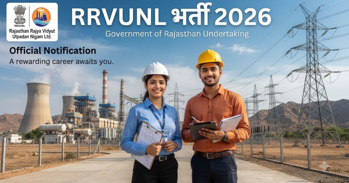 RRVUNL JE Junior Assistant Recruitment 2026